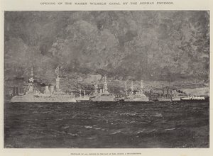 Abertura do Canal Kaiser Wilhelm pelo Imperador Alemão